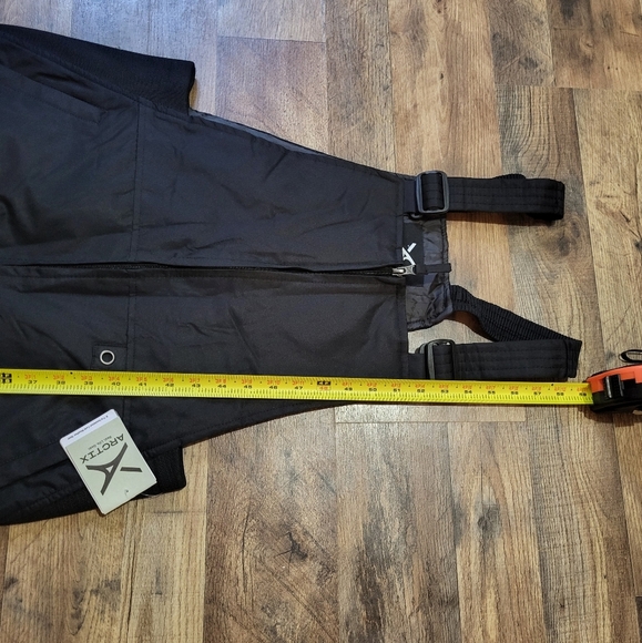 Arctix Men's Black Essential Snow Bib Overalls Size Medium - Picture 6 of 8